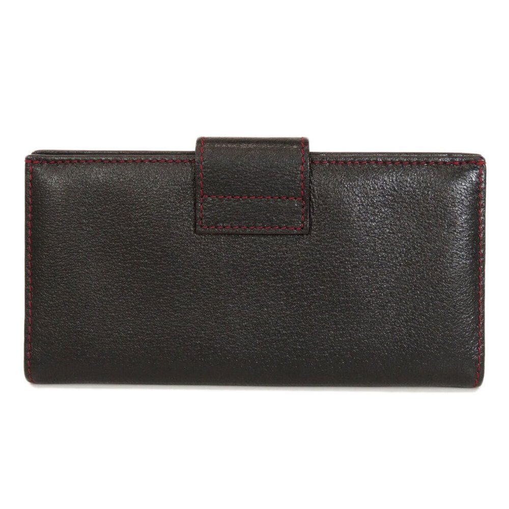 Salvatore Ferragamo leather Wallet motif long Black